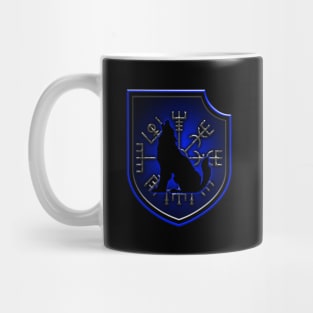 VIKING SHIELD 16 - VEGVISIR COMPASS - WOLF Mug